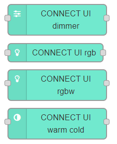 LED strips UI nodes